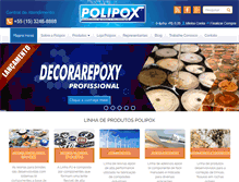 Tablet Screenshot of polipox.com.br